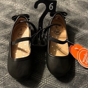 Wonder Nation Black Dress Shoes for Kids